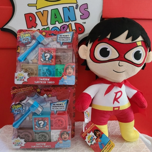 JUST PLAY Toys Ryans World Smashin Surprise Safes Pillow Poshmark
